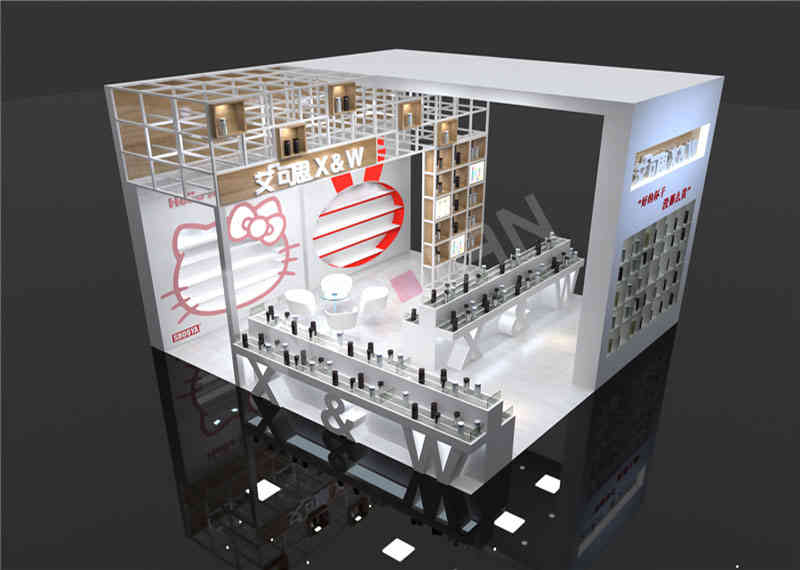  廣州展臺設計搭建艾可思小商品博覽會廣州展會設計搭建