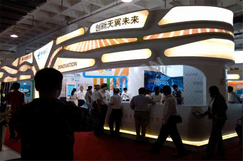 中國(guó)電信廣州展臺(tái)設(shè)計(jì)搭建