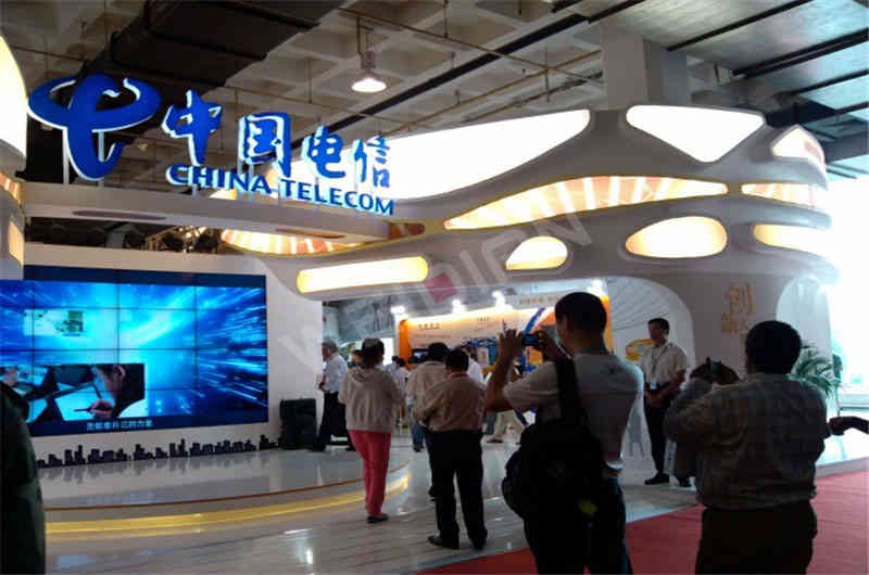 中國(guó)電信廣州展臺(tái)設(shè)計(jì)搭建