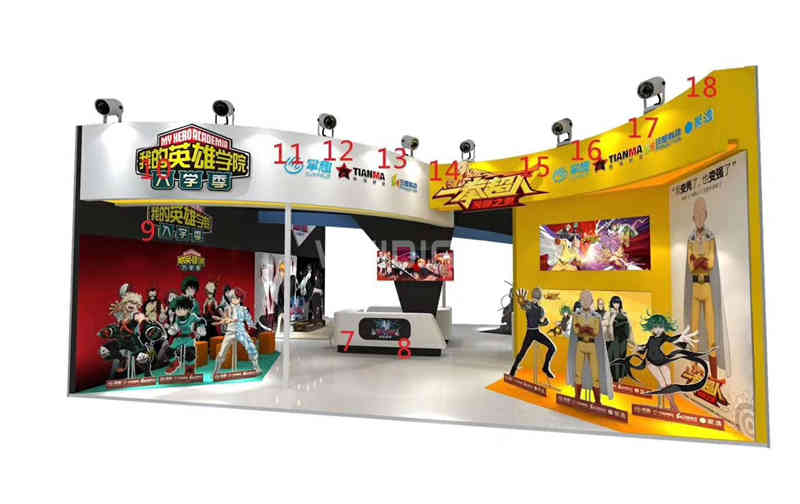 廣州展臺設(shè)計(jì)公司搭建展臺裝修國際動漫游戲展覽會CCG EXPO展會設(shè)計(jì)搭建