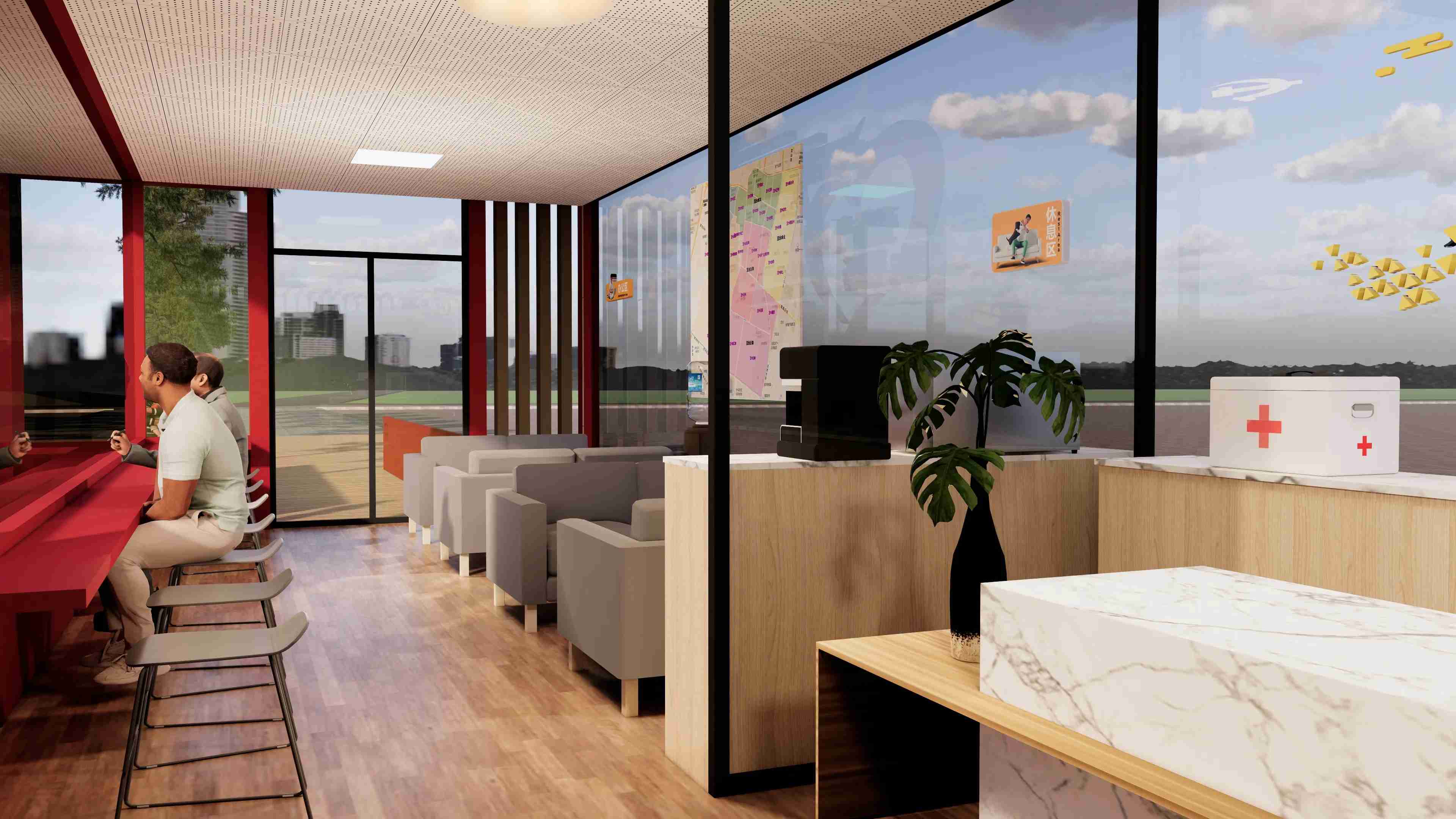 廣東佛山黨群服務驛站、廣東暖心驛站、廣東愛心驛站設計施工